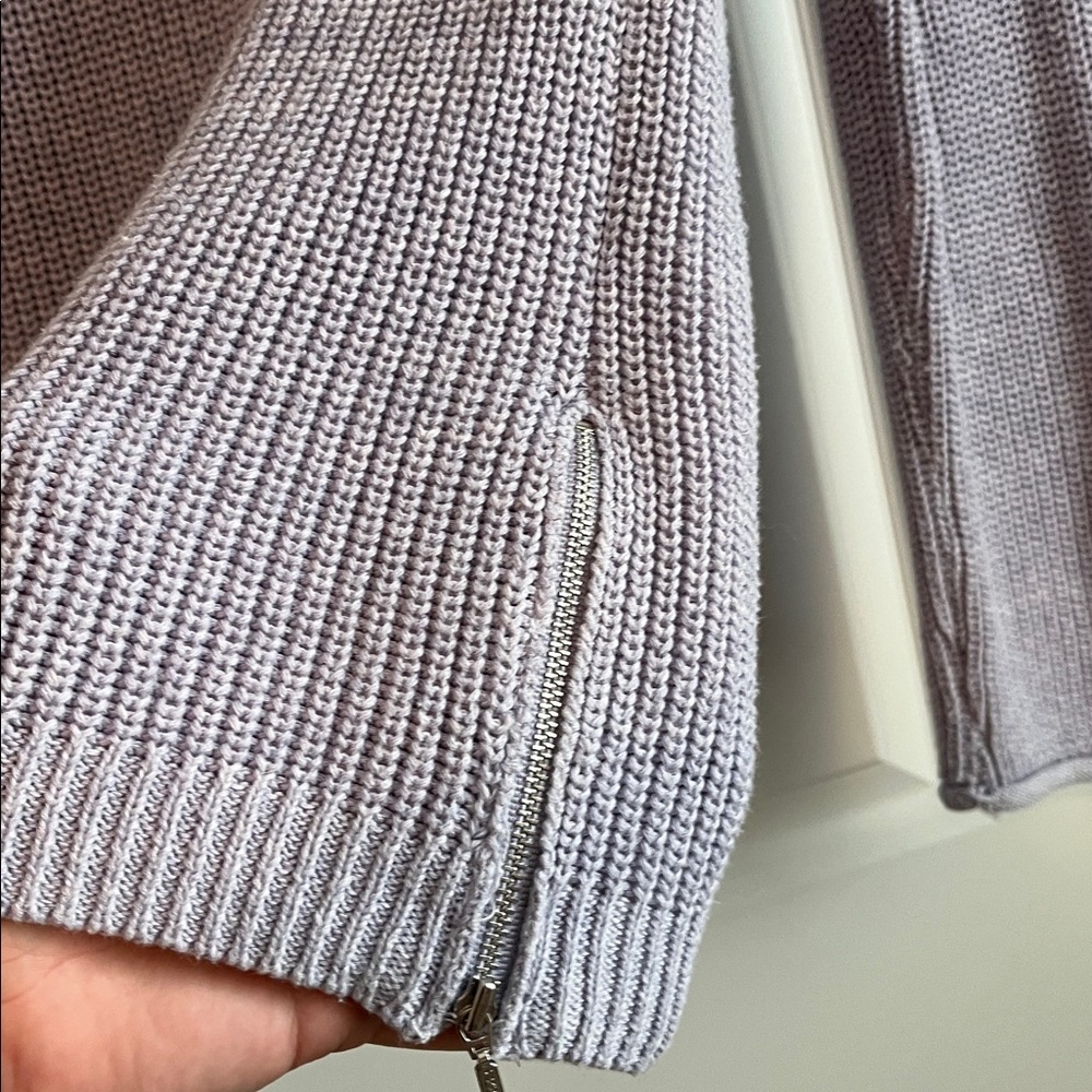 ⚡️ 3 for $30 ⚡️Jones & Co Jones New York Lavender Knit Sweater Women’s Large - Picture 4 of 9